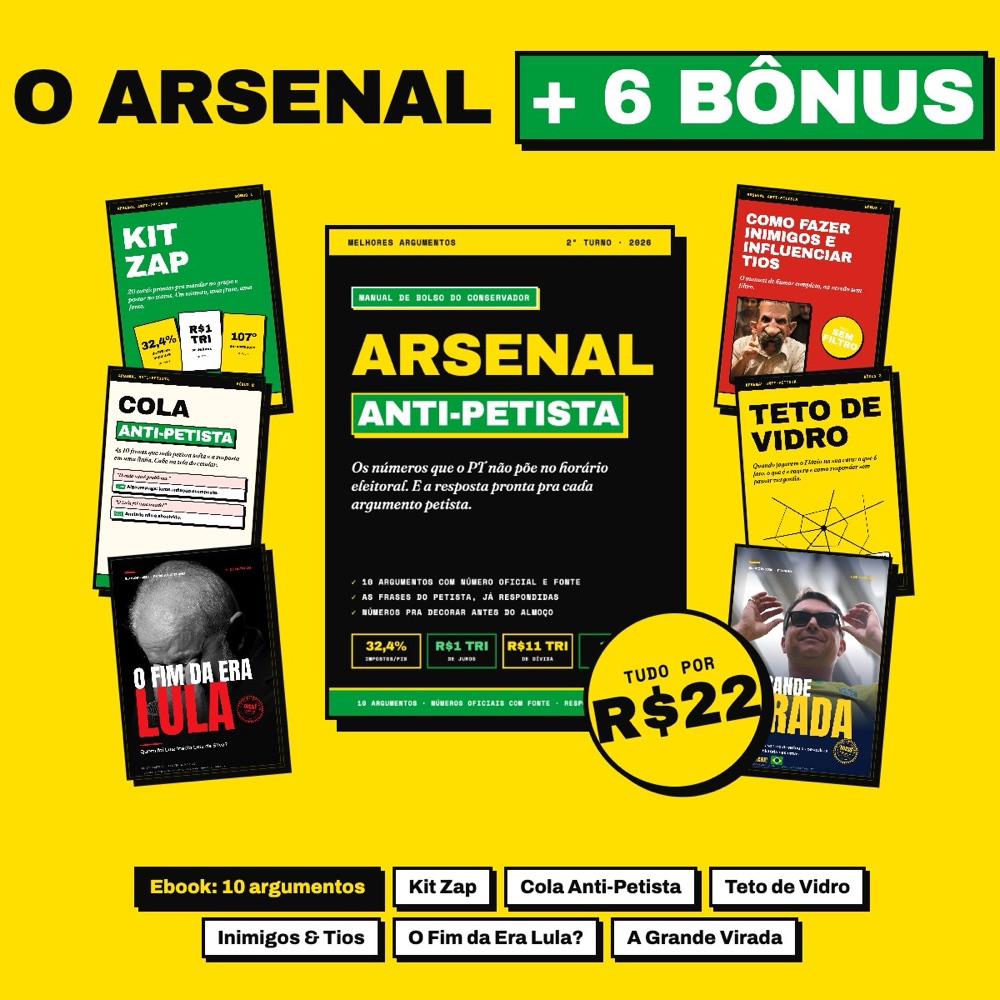Arsenal Anti-Petista: ebook e os 6 bônus